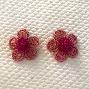 Large Woven flower studs